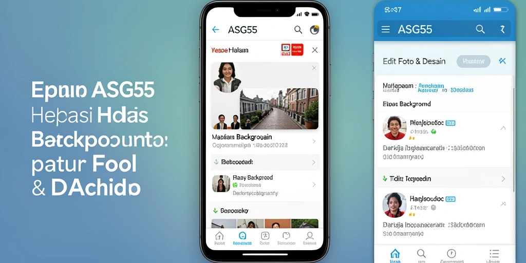 Antarmuka aplikasi ASG55 untuk menghapus background dengan mudah.