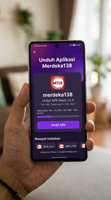 Tampilan halaman APK merdeka138